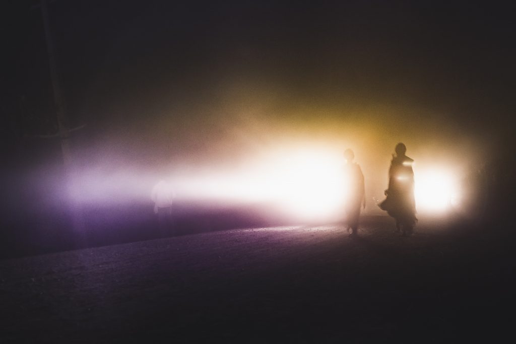 Devotees walk in the direction of the Gadhimai temple in Nepal