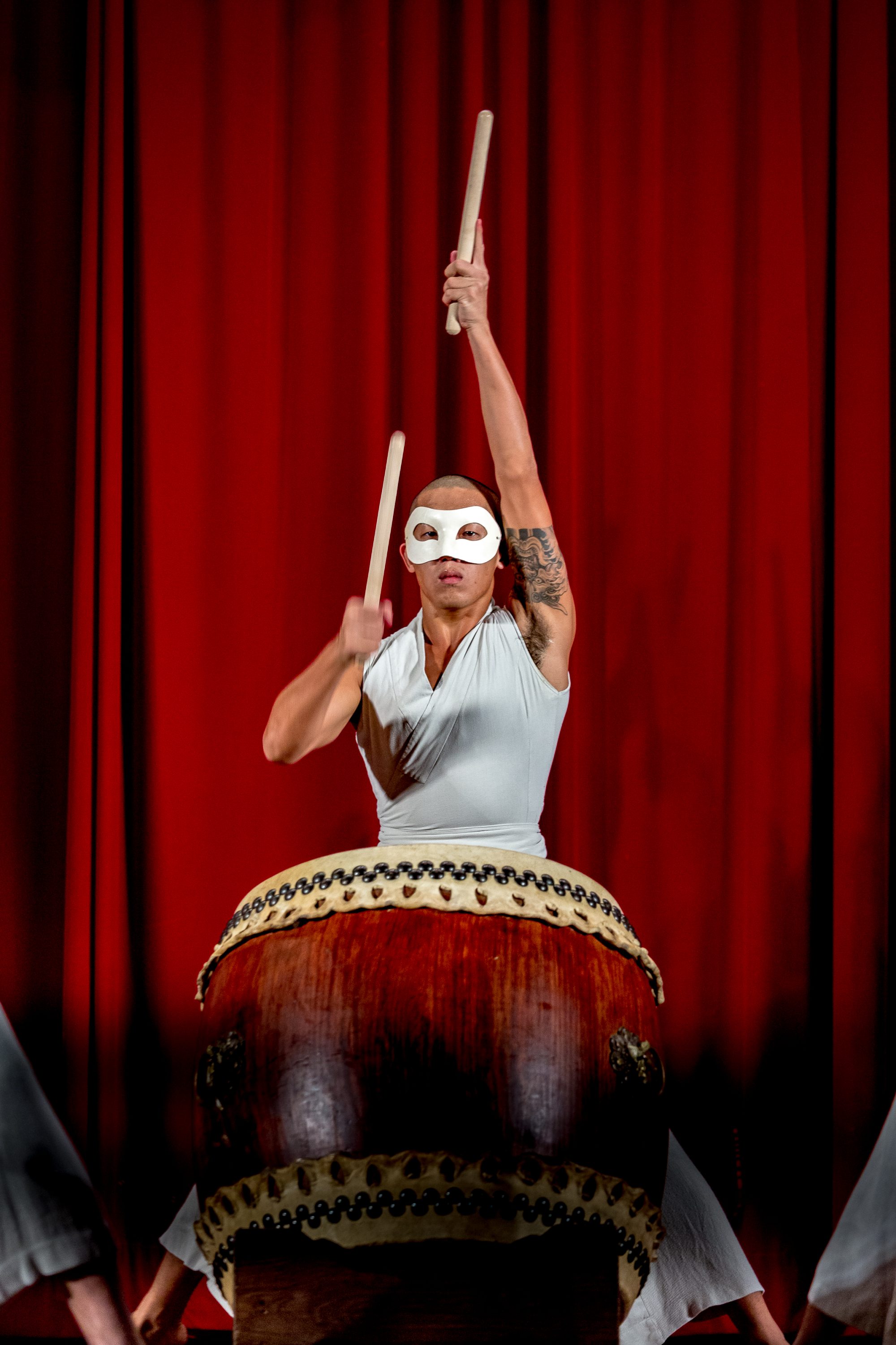 The "Upbeat Percussion Band" perfoms in Taiwan