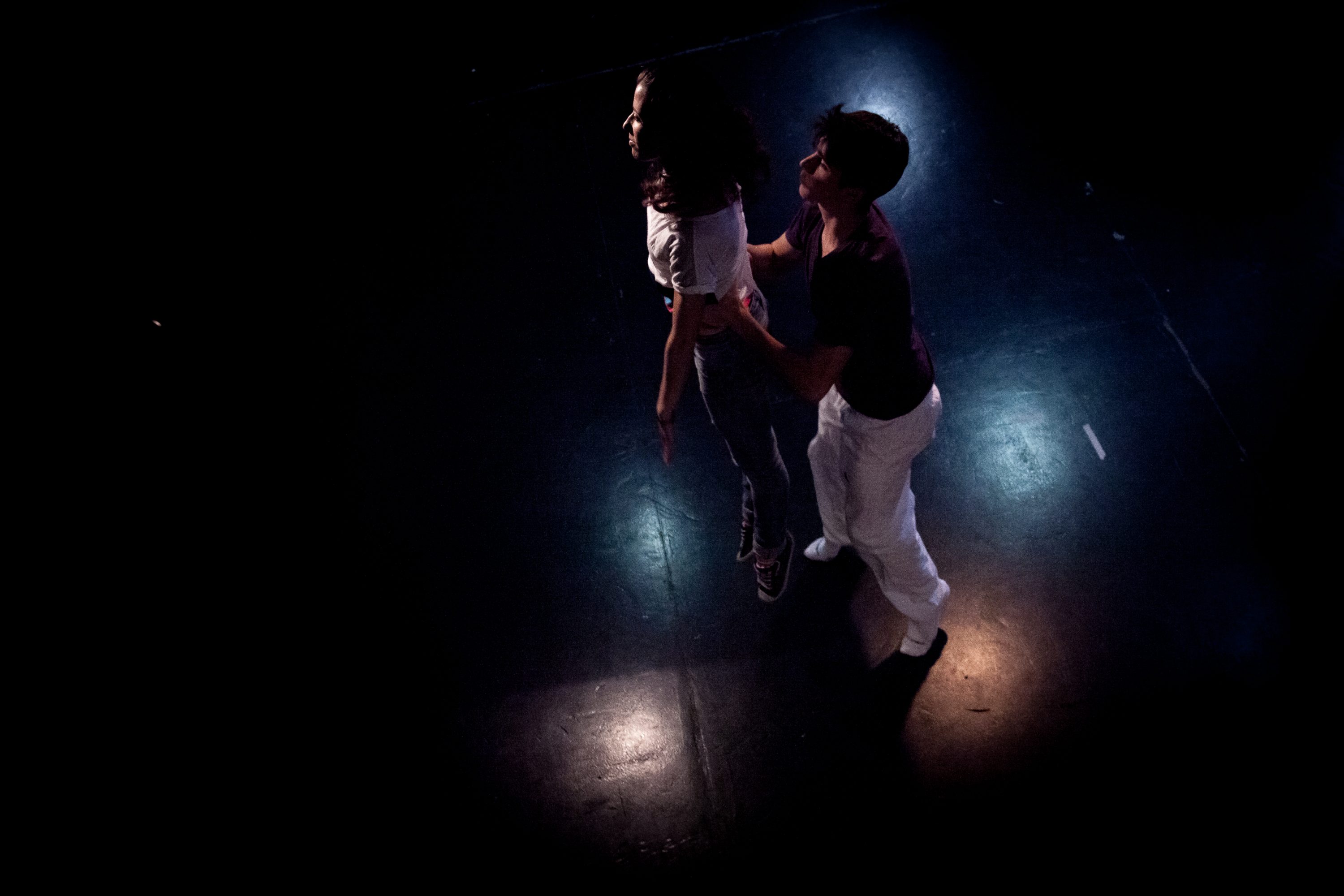 Actors rehearse in Spain