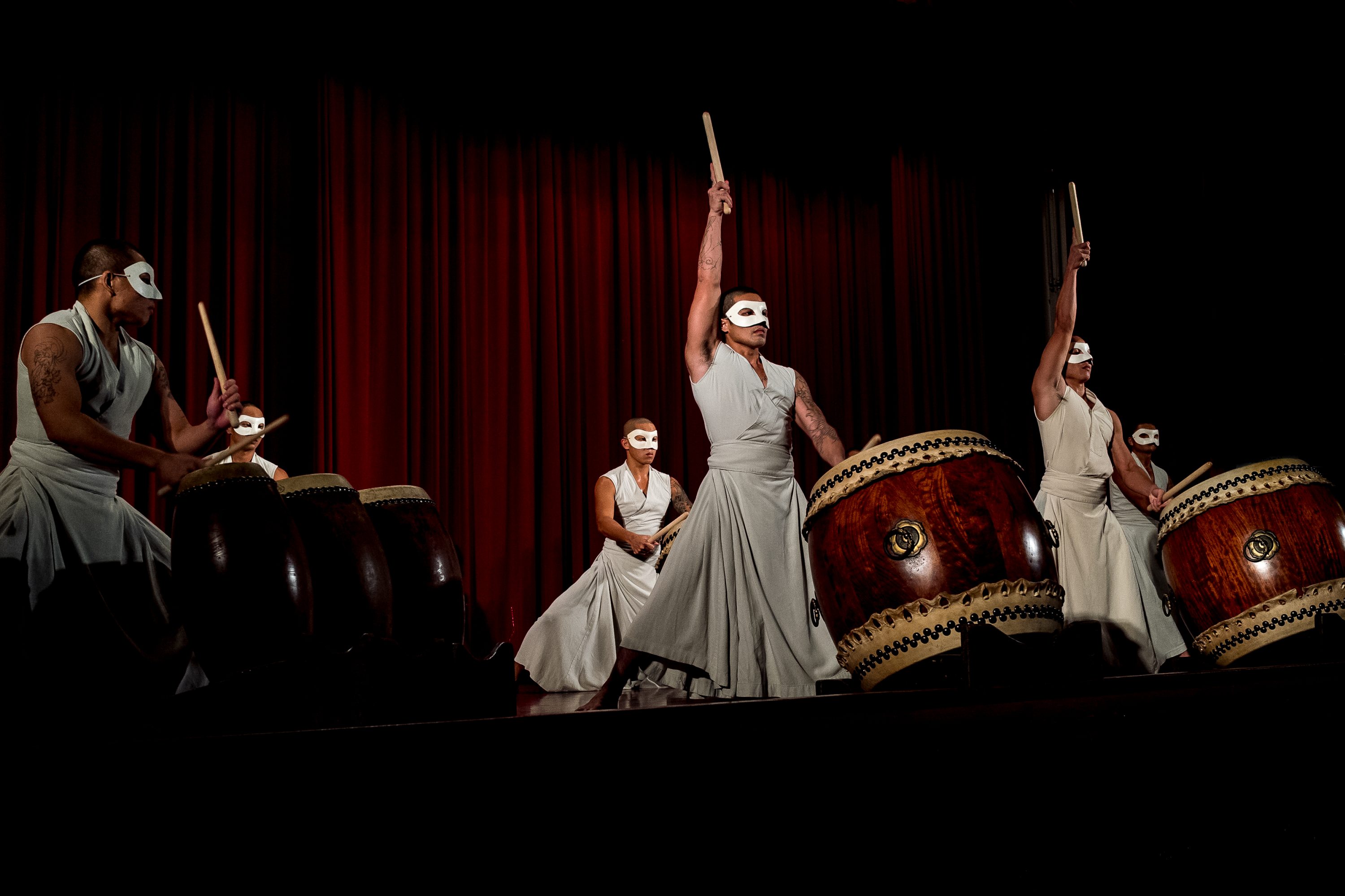 The "Upbeat Percussion Band" perfoms in Taiwan